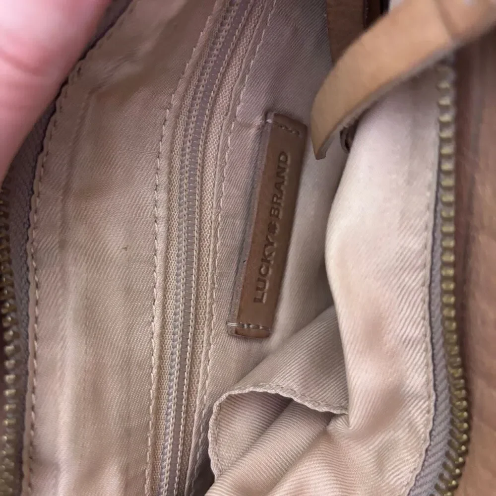 Lucky Brand‎ Tan Leather Crossbody Purse
